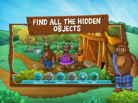 Изображение игры: Goldilocks and the Three Bears - Search and find