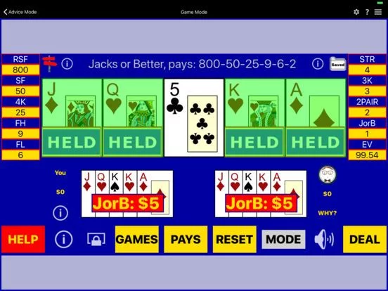 Изображение игры: Play Perfect Video Poker Lite