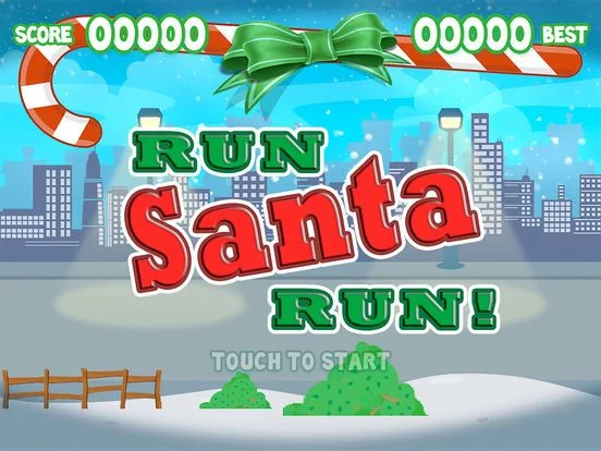 Изображение игры: Run Santa Run! - Santa Clauses Running For Gifts
