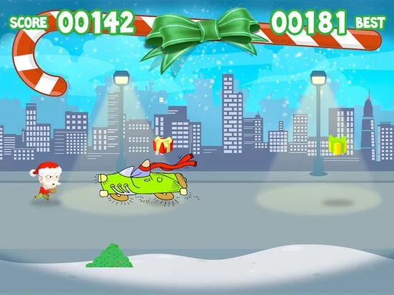 Изображение игры: Run Santa Run! - Santa Clauses Running For Gifts