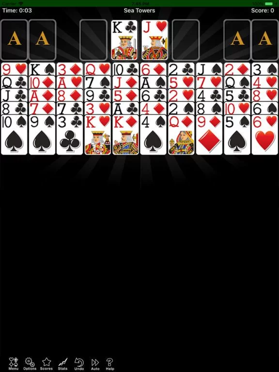 Изображение игры: Sea Towers Solitaire Game