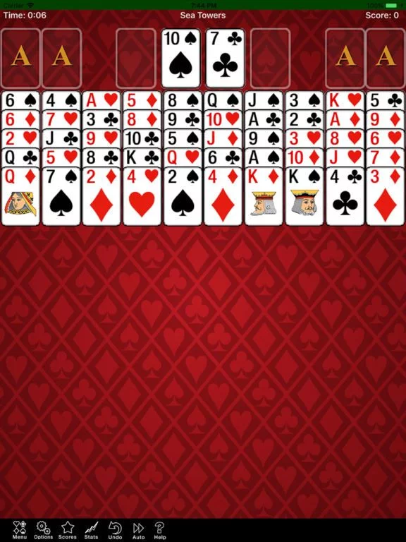 Изображение игры: Sea Towers Solitaire Game