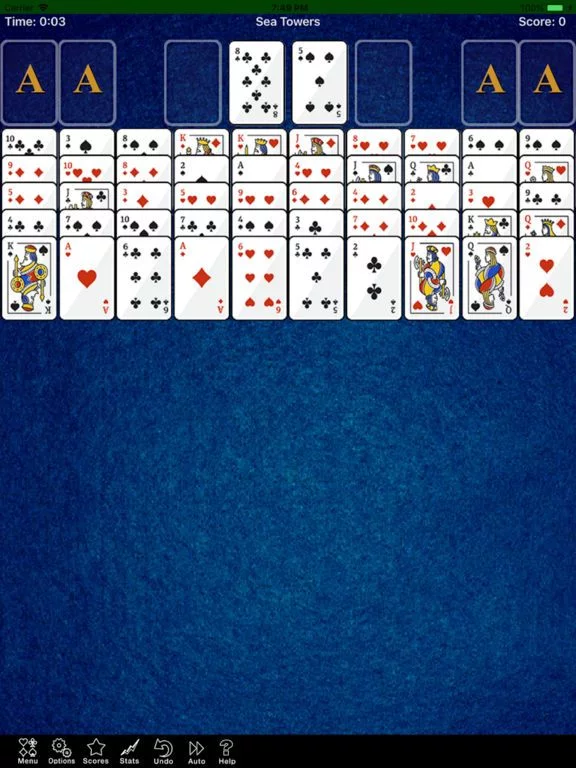 Изображение игры: Sea Towers Solitaire Game