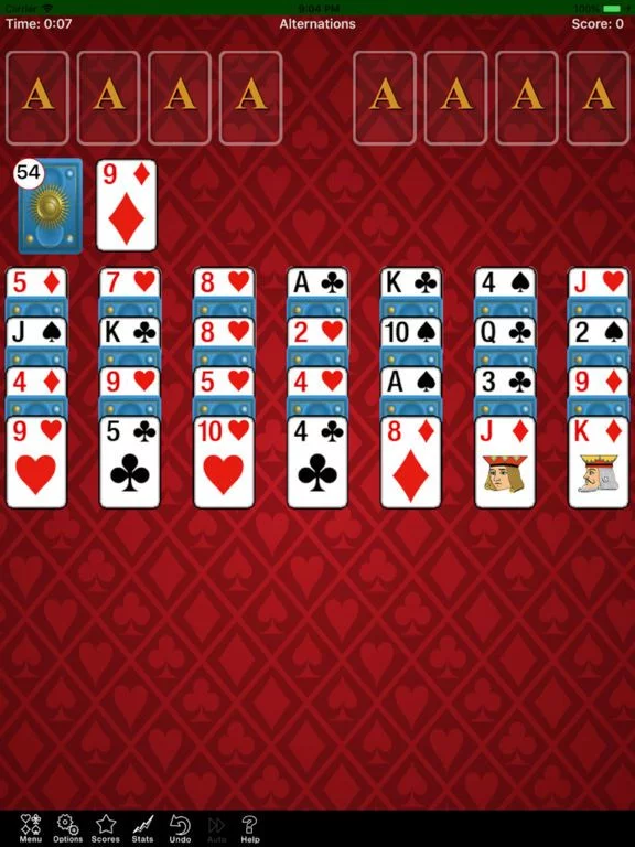 Изображение игры: Alternations Solitaire