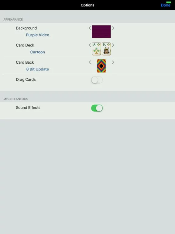 Изображение игры: Alternations Solitaire