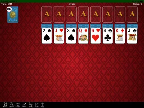 Изображение игры: Gypsy Solitaire