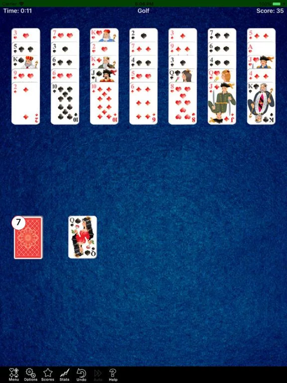 Изображение игры: Golf Solitaire..