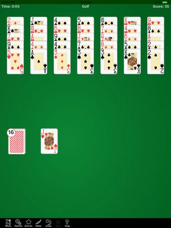 Изображение игры: Golf Solitaire..