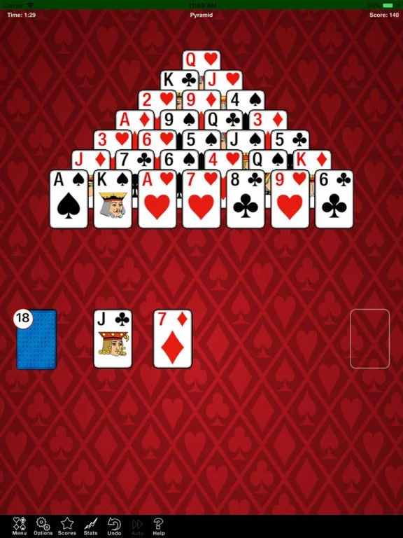 Изображение игры: Pyramid Solitaire 2