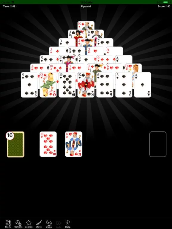Изображение игры: Pyramid Solitaire 2
