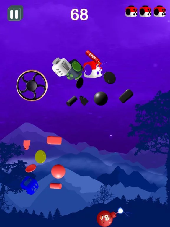 Изображение игры: Fidget Games - Glide, Flip & Spinz fidget cube