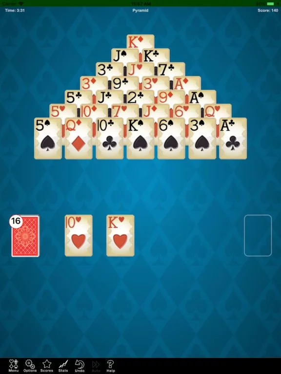 Изображение игры: Pyramid Solitaire 2