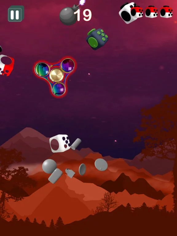 Изображение игры: Fidget Games - Glide, Flip & Spinz fidget cube
