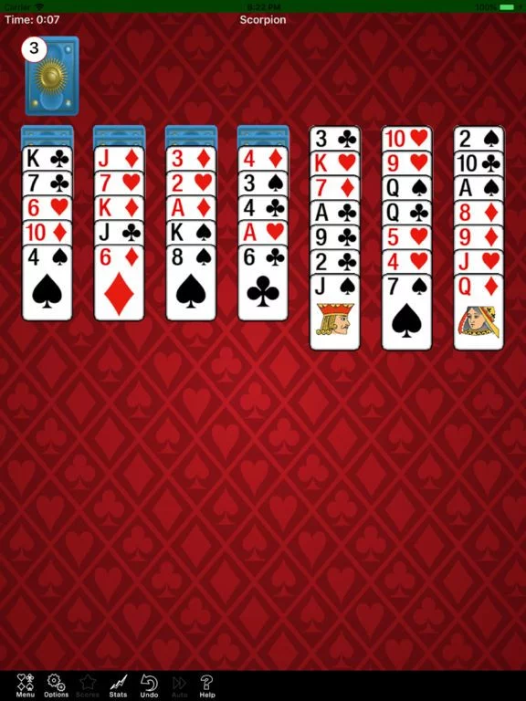 Изображение игры: Scorpion Solitaire V2
