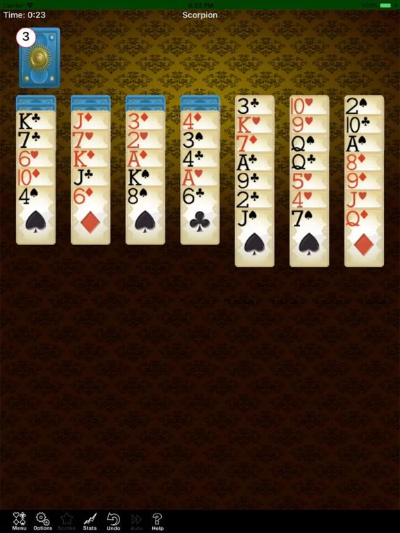 Изображение игры: Scorpion Solitaire V2