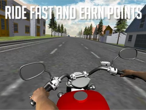Изображение игры: On Bike Traffic Racing