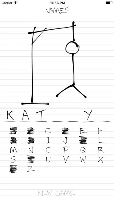Изображение игры: Hangman: Names