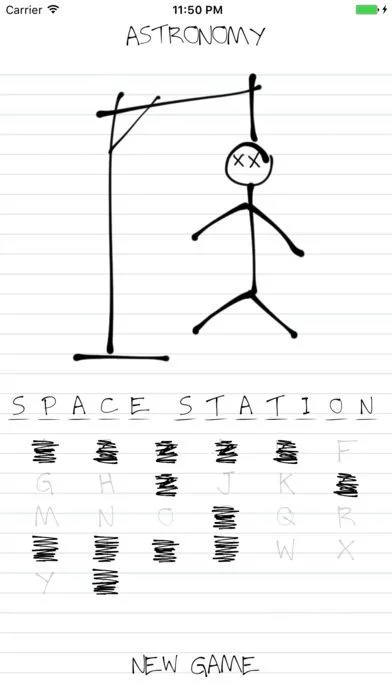 Изображение игры: Hangman: Astronomy