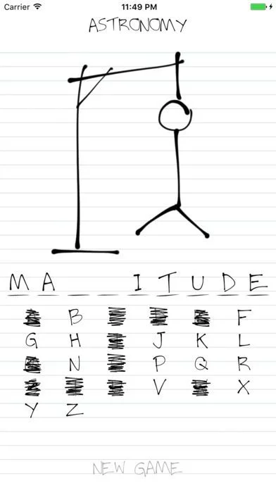 Изображение игры: Hangman: Astronomy