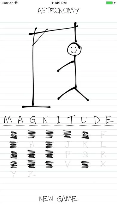 Изображение игры: Hangman: Astronomy