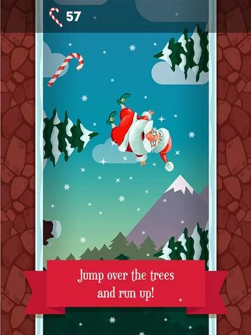 Изображение игры: Running Santa - Candy climb Free