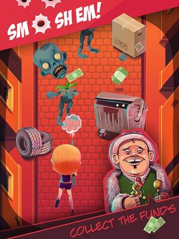 Изображение игры: Tsunami Girl Smash Zombie