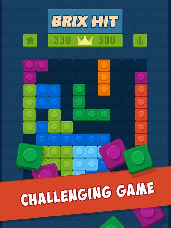 Изображение игры: Brix Hit - 1010 Puzzle Game