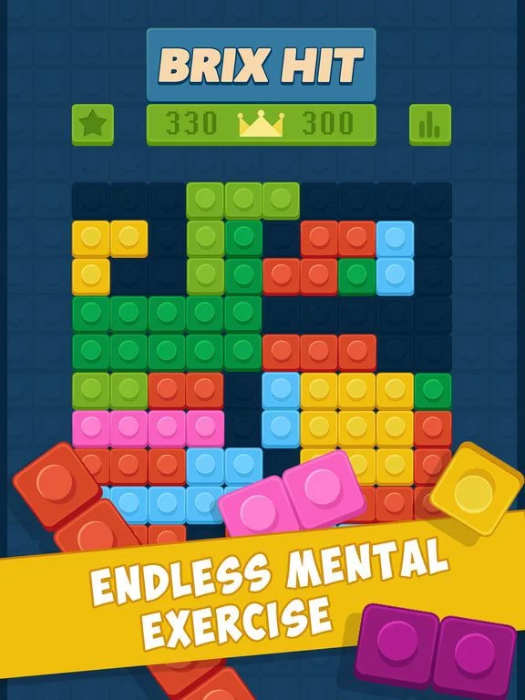 Изображение игры: Brix Hit - 1010 Puzzle Game
