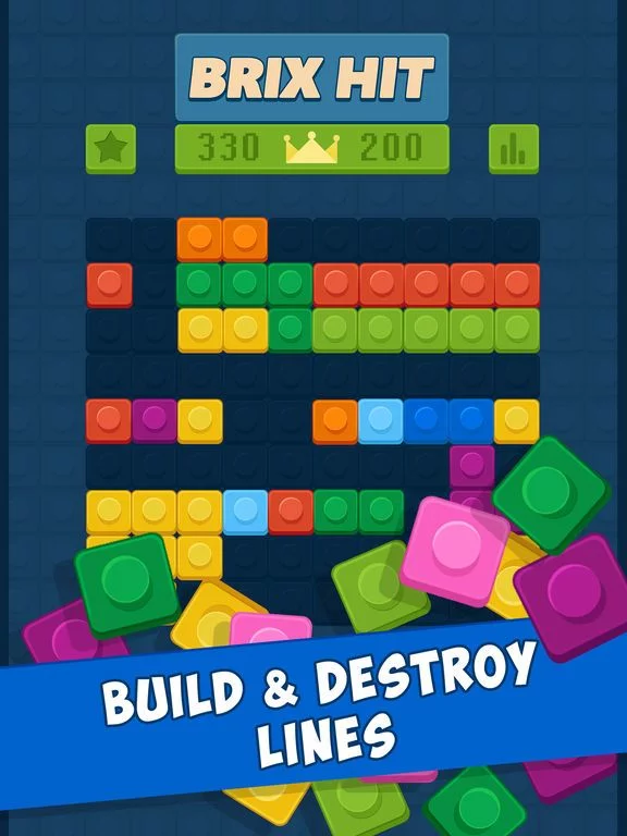 Изображение игры: Brix Hit - 1010 Puzzle Game