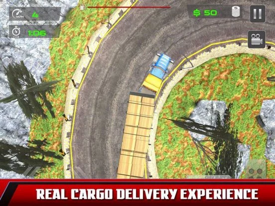 Изображение игры: Hill Road Cargo Truck Challeng