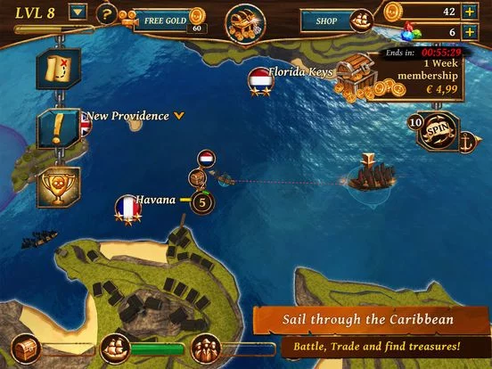 Изображение игры: Ships of Battle Age of Pirates