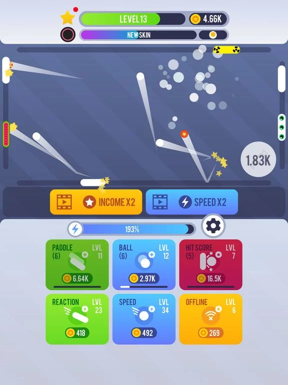 Изображение игры: Pong Idle