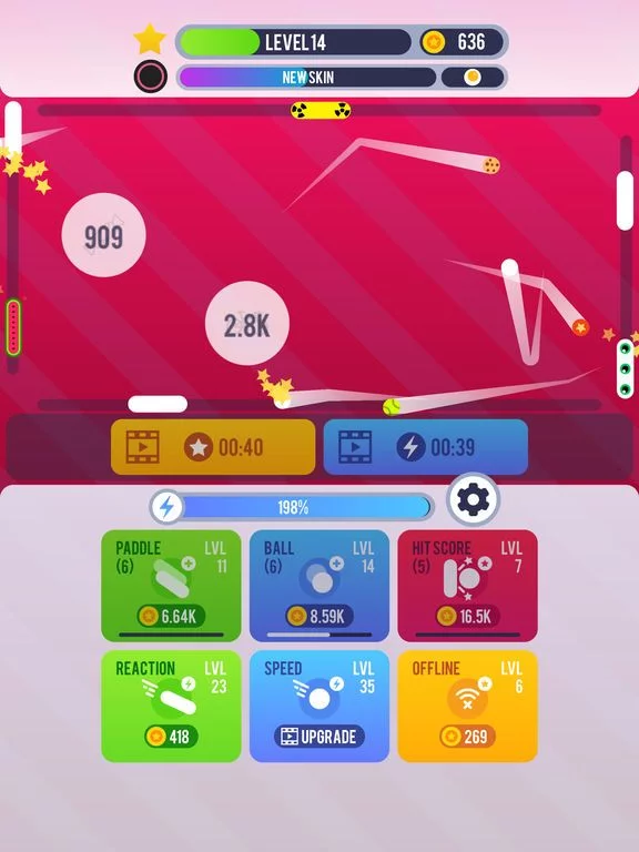 Изображение игры: Pong Idle