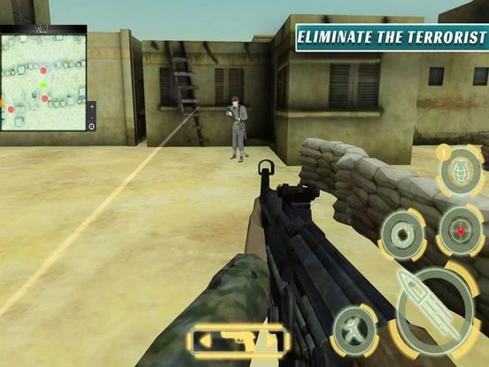 Изображение игры: Terrorists Attacked: Army Team
