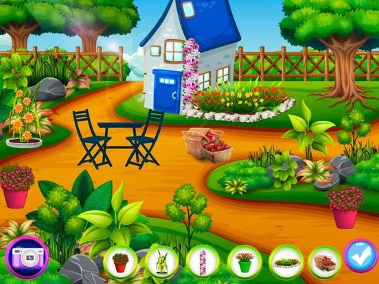 Изображение игры: Flower Garden Decorator Game