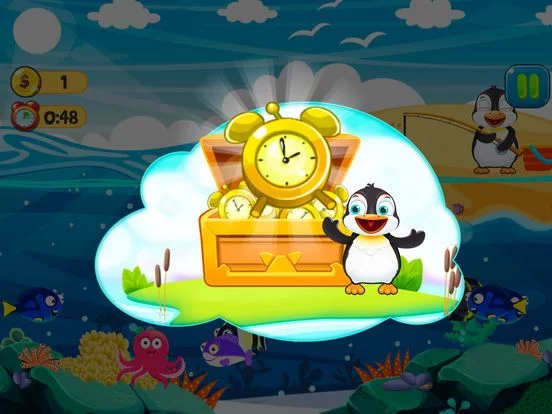 Изображение игры: Baby Penguin Fishing