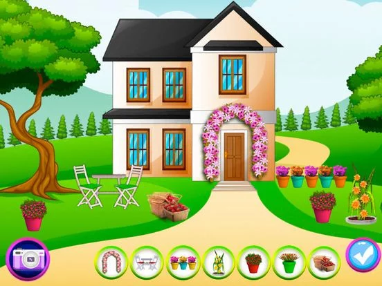 Изображение игры: Flower Garden Decorator Game