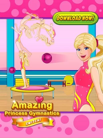 Изображение игры: Amazing Princess Gymnastics Trampoline