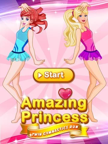 Изображение игры: Amazing Princess Gymnastics Twins Run