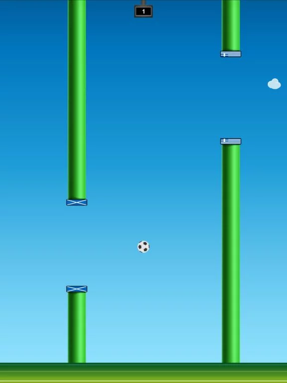 Изображение игры: Flappy Ball 2020