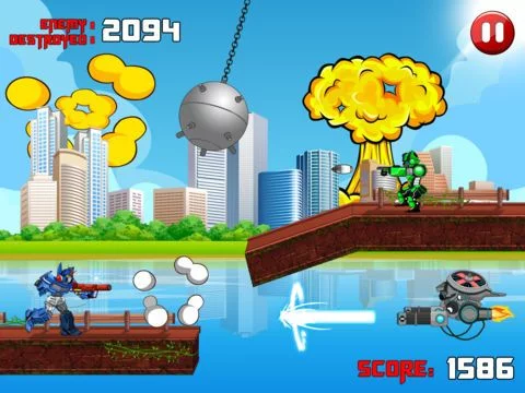 Изображение игры: A Transforming Robo War