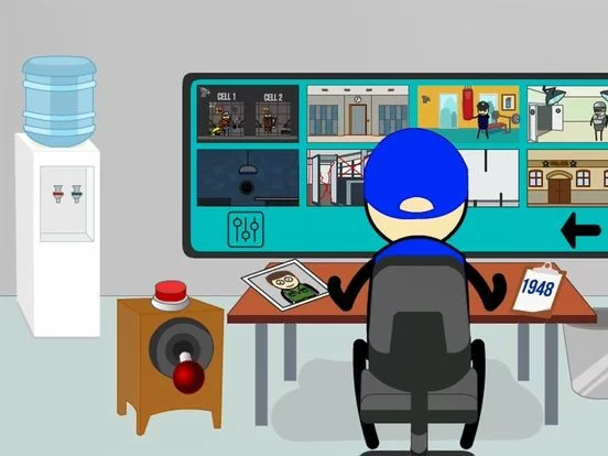 Изображение игры: Five nights guard Stickman