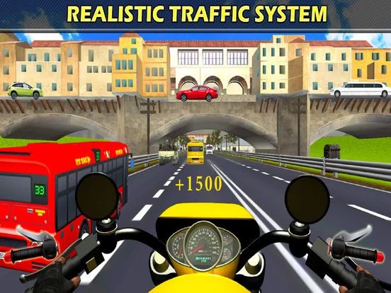 Изображение игры: Traffic Moto Rider: Heavy Bike Racer
