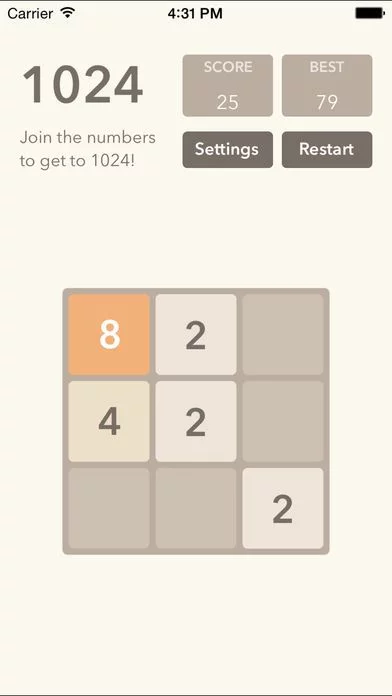 Изображение игры: 8192 5x5 4x4 3x3