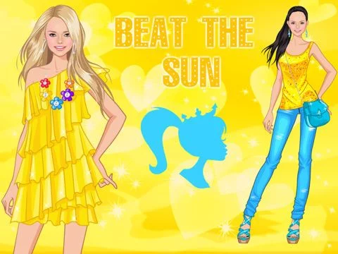 Изображение игры: Beat the sun dress up game