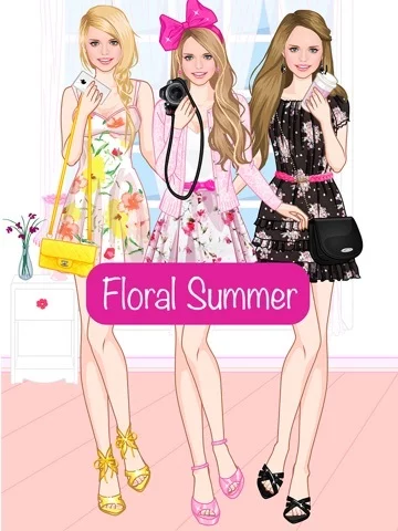 Изображение игры: Floral summer dress up game