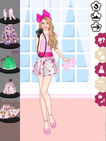 Изображение игры: Floral summer dress up game
