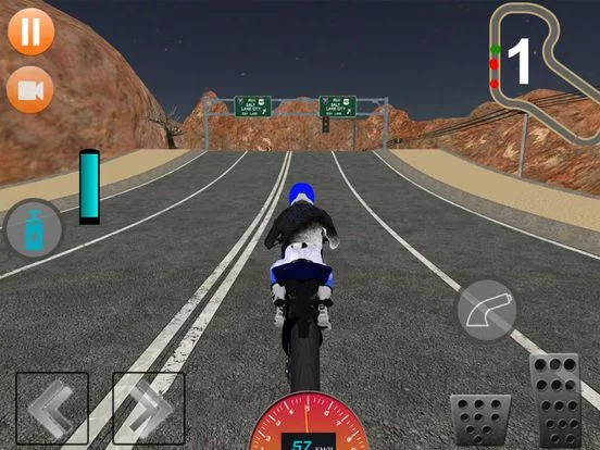 Изображение игры: Extreme Highway Bike Racer