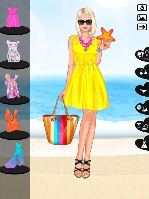 Изображение игры: Summer Dress Up game