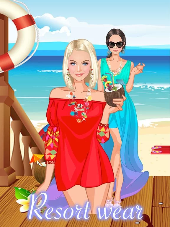 Изображение игры: Summer Dress Up game